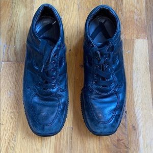 HOGAN women black all leather shoes